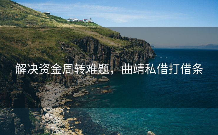解决资金周转难题，陆良私借打借条 陆良私借打借条 陆良个人借钱  第3张