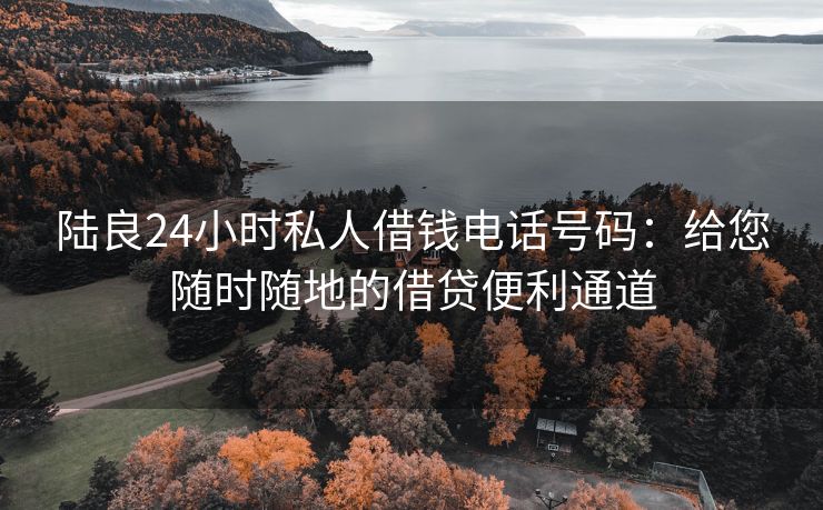 陆良24小时私人借钱电话号码：给您随时随地的借贷便利通道