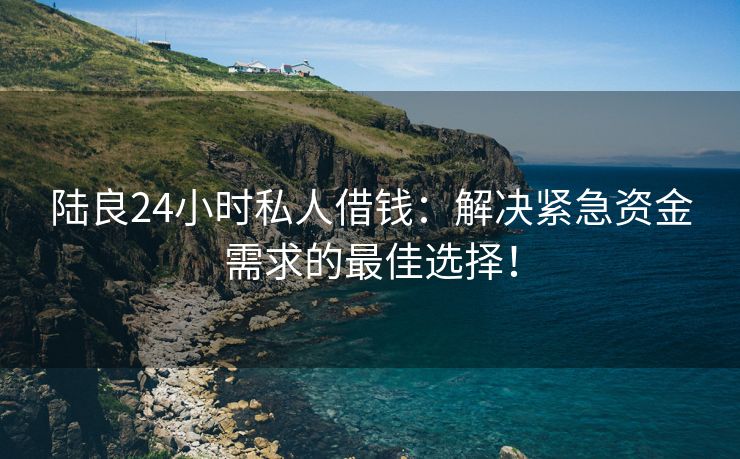 陆良24小时私人借钱：解决紧急资金需求的最佳选择！
