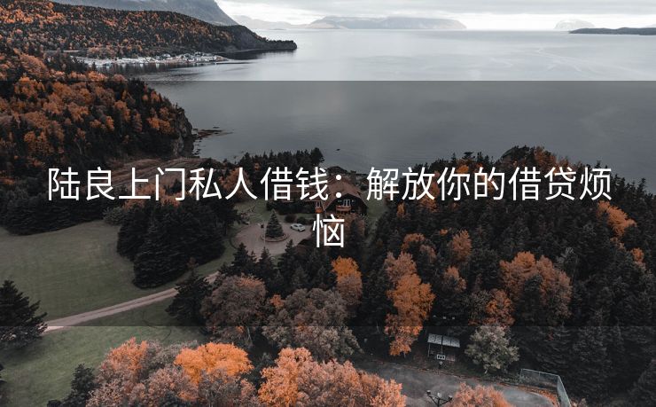 陆良上门私人借钱：解放你的借贷烦恼