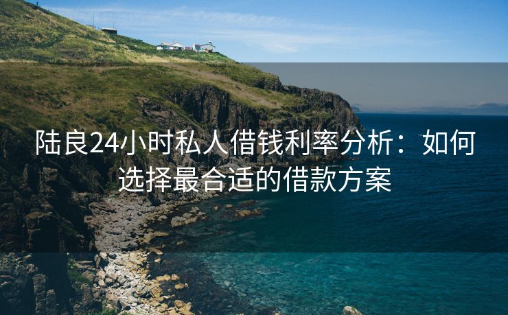 陆良24小时私人借钱利率分析：如何选择最合适的借款方案