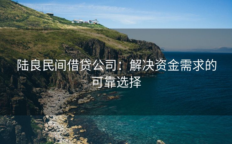 陆良民间借贷公司：解决资金需求的可靠选择