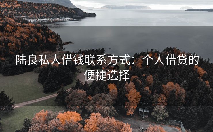 陆良私人借钱联系方式：个人借贷的便捷选择