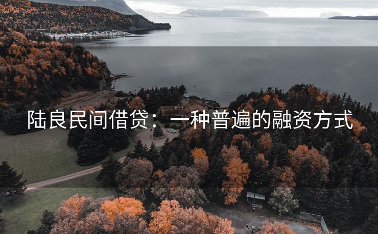 陆良民间借贷：一种普遍的融资方式
