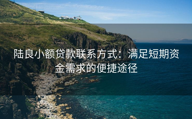 陆良小额贷款联系方式：满足短期资金需求的便捷途径