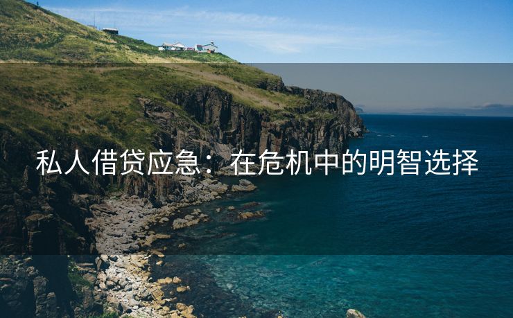 私人借贷应急：在危机中的明智选择