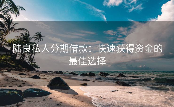 陆良私人分期借款：快速获得资金的最佳选择 陆良私人分期借款 陆良私人借款  第3张