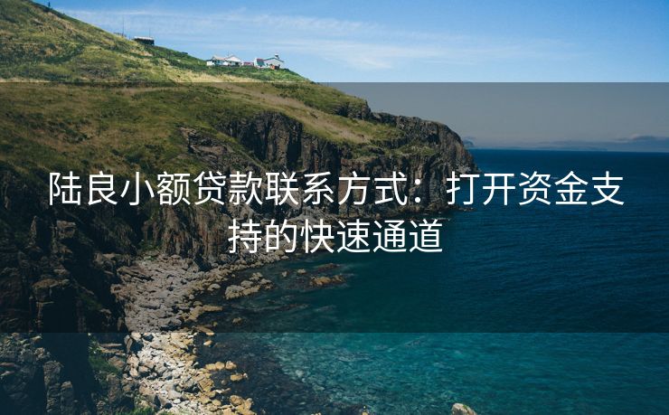 陆良小额贷款联系方式：打开资金支持的快速通道 陆良小额贷款联系方式 陆良私人借钱  第2张