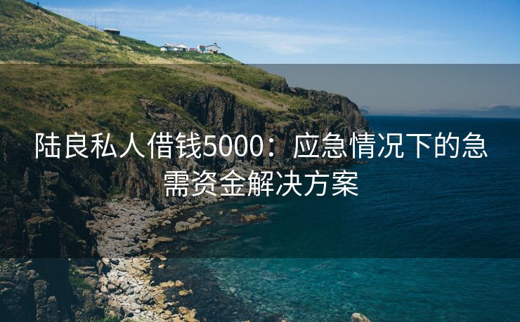 陆良私人借钱5000：应急情况下的急需资金解决方案 陆良私人借钱5000 陆良私人借钱  第2张